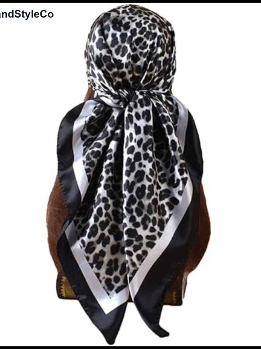 Satin Head Scarf for Women Like Silk Square Hair Wrap Bandana 35 Inches